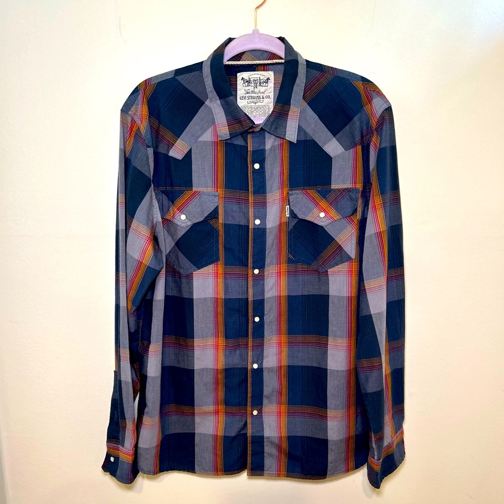 LEVIS WESTERN PLAID FLANNEL